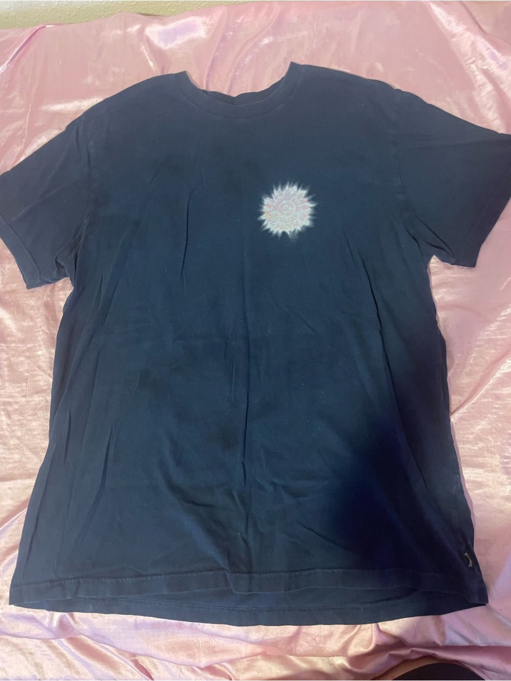Billabong Black Short Sleeve Tee with White Sunburst Graphic